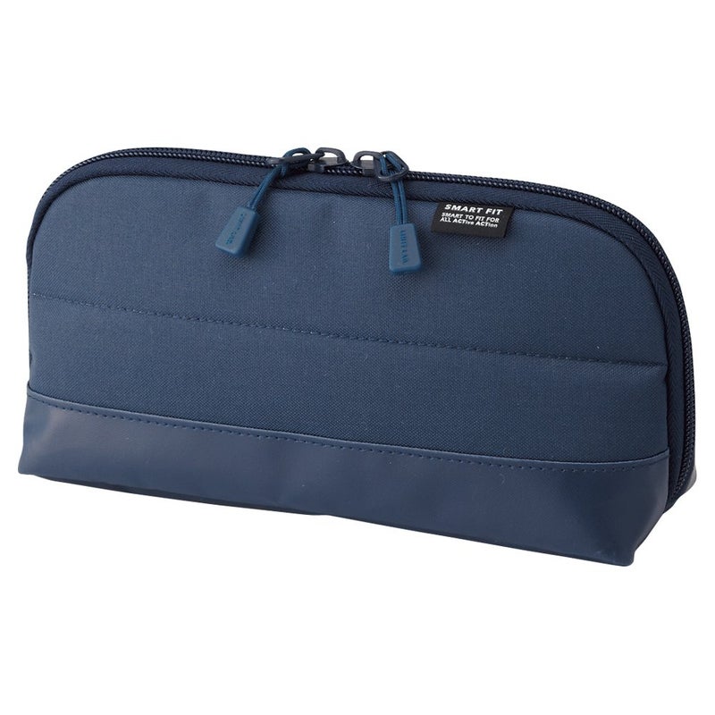 LIHIT LAB Pen Case (Pencil Case), Water & Stain Repellent, 8" x 4'', Navy (A7688-11) - Image 1